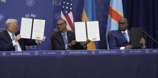 Perezida Kagame na Tshisekedi basinye amasezerano y’amateka